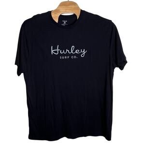 Hurley Surf Co. Black T-Shirt - Size XXL